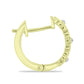 Cercei din Argint 925 Placat cu Aur ( 4.28 grame ) cu Diamant Alb 0.03 Carate