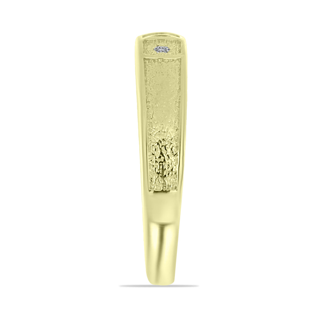 Inel din Argint 925 Placat cu Aur ( 2.55 grame ) cu Diamant Alb 0.02 Carate