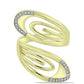 Inel din Argint 925 Placat cu Aur ( 5.12 grame ) cu Diamant Alb 0.06 Carate