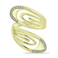 Inel din Argint 925 Placat cu Aur ( 5.12 grame ) cu Diamant Alb 0.06 Carate
