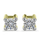 Set din Argint 925 Placat cu Aur ( 2.9 grame ) cu Diamant Alb și Rubin Malagasy 1.95 Carate ( Cercei )