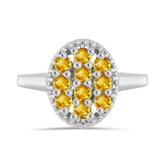 Inel din Argint 925 ( 2.69 grame ) cu Citrin Rio Golden 0.71 Carate
