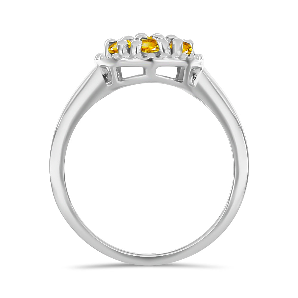 Inel din Argint 925 ( 2.69 grame ) cu Citrin Rio Golden 0.71 Carate