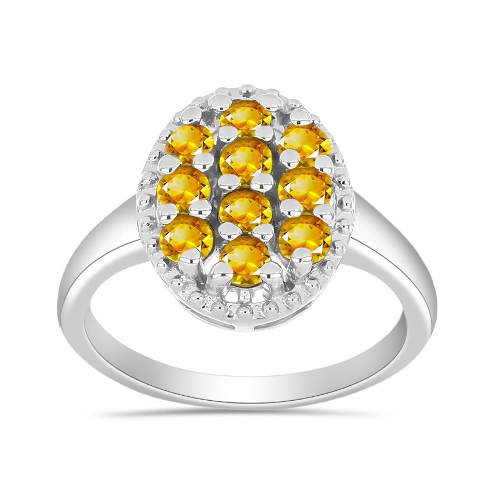Inel din Argint 925 ( 2.69 grame ) cu Citrin Rio Golden 0.71 Carate