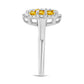 Inel din Argint 925 ( 2.69 grame ) cu Citrin Rio Golden 0.71 Carate