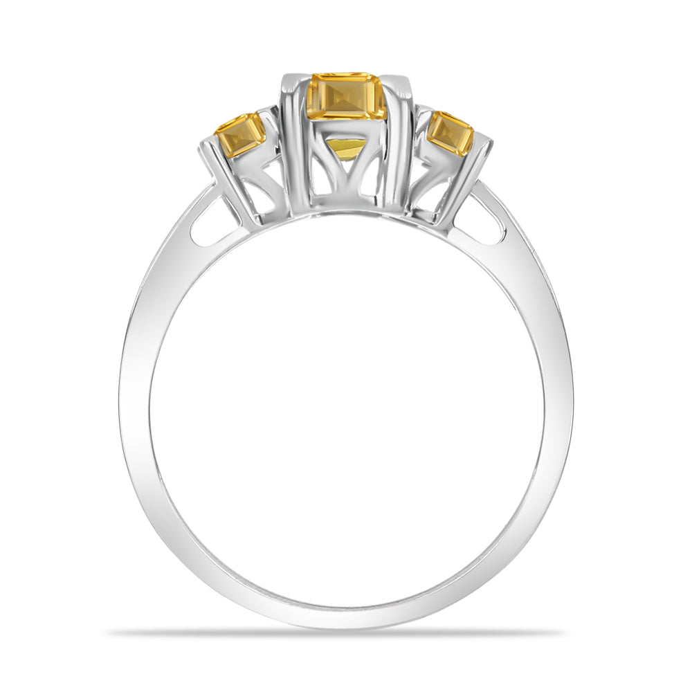 Inel din Argint 925 ( 2.53 grame ) cu Citrin Rio Golden 1.5 Carate 2 