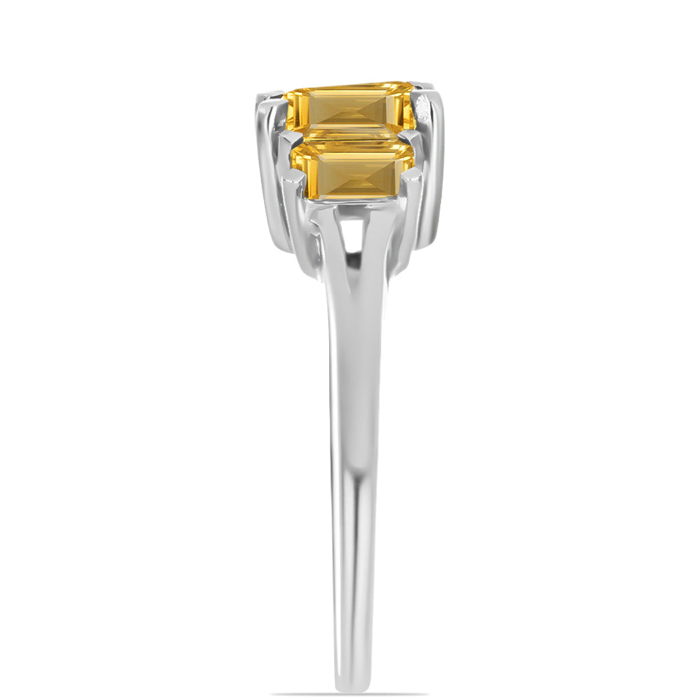 Inel din Argint 925 ( 2.53 grame ) cu Citrin Rio Golden 1.5 Carate 8 