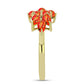 Inel din Argint 925 Placat cu Aur ( 3.2 grame ) cu Turcoaz Mohave 2.06 Carate
