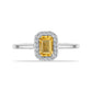 Inel din Argint 925 ( 2.06 grame ) cu Citrin Rio Golden și Topaz Alb 0.68 Carate