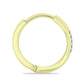 Cercei din Argint 925 Placat cu Aur ( 2.19 grame ) cu Diamant Alb 0.06 Carate