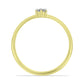Inel din Argint 925 Placat cu Aur ( 0.85 grame ) cu Diamant Alb 0.11 Carate