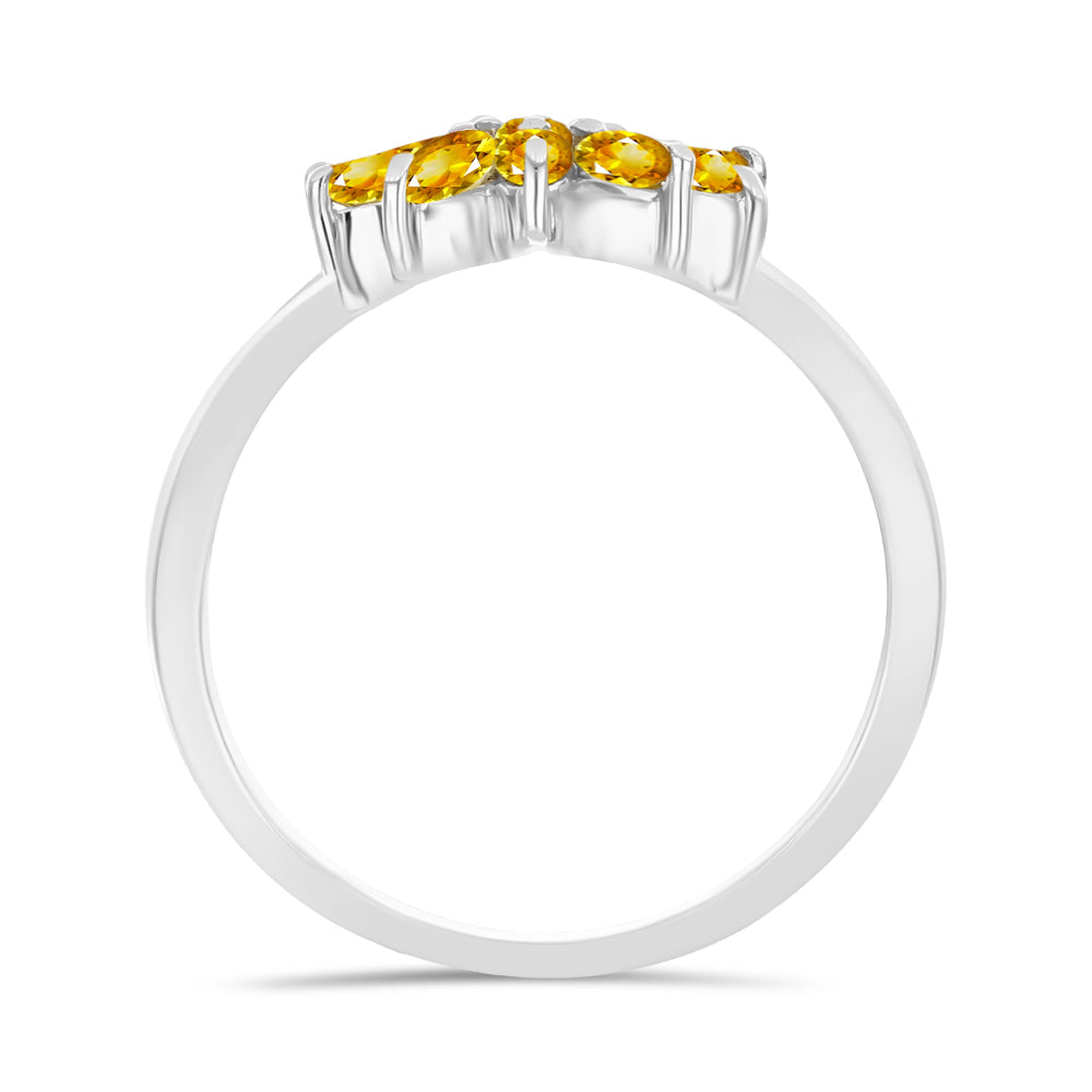 Inel din Argint 925 ( 2.38 grame ) cu Citrin Rio Golden 0.93 Carate