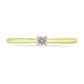 Inel din Argint 925 Placat cu Aur ( 1.46 grame ) cu Diamant Alb 0.07 Carate