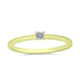 Inel din Argint 925 Placat cu Aur ( 1.46 grame ) cu Diamant Alb 0.07 Carate