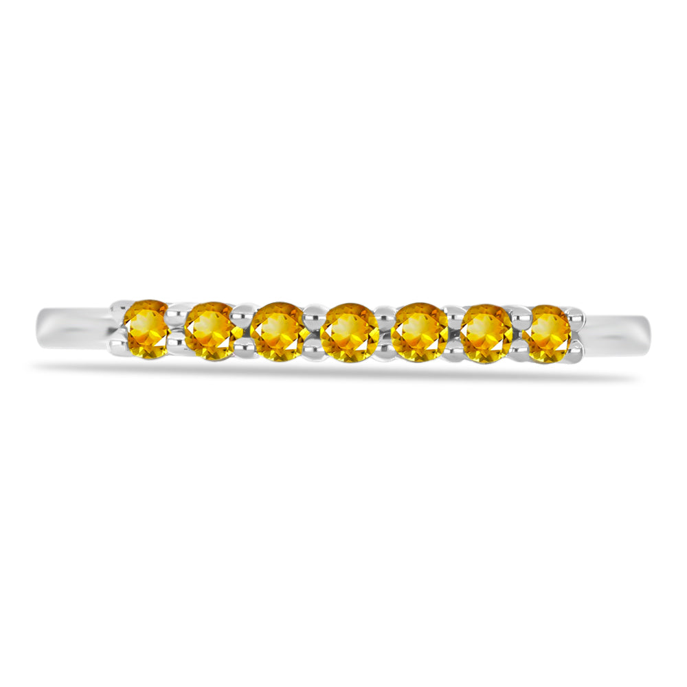 Inel din Argint 925 ( 1.13 grame ) cu Citrin Rio Golden 0.22 Carate 1 