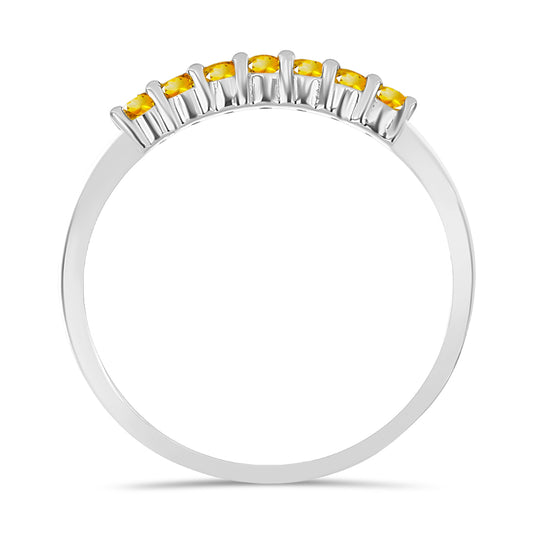Inel din Argint 925 ( 1.13 grame ) cu Citrin Rio Golden 0.22 Carate