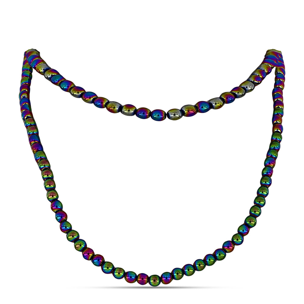 Set din Pepită ( 92.79 grame ) cu Cuarț Hematit Verde Mistic 463.97 Carate ( Colier+Brățară ) 3 