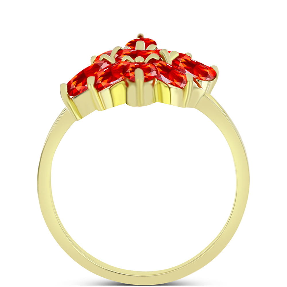 Inel din Argint 925 Placat cu Aur ( 2.99 grame ) cu Opal de Foc Lega Dembi 1.36 Carate 3 