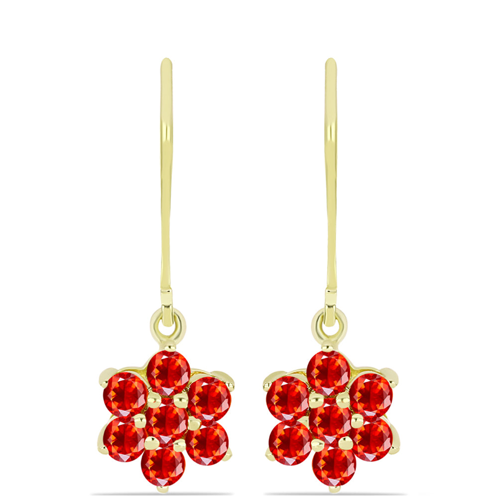 Cercei din Argint 925 Placat cu Aur ( 1.81 grame ) cu Opal de Foc Lega Dembi 0.58 Carate