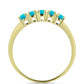 Inel din Argint 925 Placat cu Aur ( 2.11 grame ) cu Jad albastru 1.04 Carate