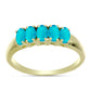Inel din Argint 925 Placat cu Aur ( 2.11 grame ) cu Jad albastru 1.04 Carate