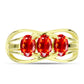 Inel din Argint 925 Placat cu Aur ( 2.89 grame ) cu Opal de Foc Lega Dembi 0.88 Carate