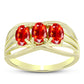 Inel din Argint 925 Placat cu Aur ( 2.89 grame ) cu Opal de Foc Lega Dembi 0.88 Carate