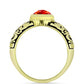 Inel din Argint 925 Placat cu Aur ( 5.08 grame ) cu Opal de Foc Lega Dembi 0.79 Carate