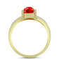 Inel din Argint 925 Placat cu Aur ( 3.15 grame ) cu Opal de Foc Lega Dembi și Topaz Alb 1.2 Carate