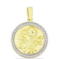 Pandantiv din Argint 925 Placat cu Aur de 2 tonuri ( 2.27 grame )
