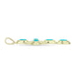 Cruce Pandantiv din Argint 925 Placat cu Aur ( 5.94 grame ) cu Jad albastru 2.07 Carate