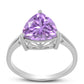 Inel din Argint 925 ( 2.91 grame ) cu Ametist Rose de France 3.44 Carate