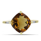 Inel din Argint 925 Placat cu Aur ( 2.06 grame ) cu Cuarț Coniac și Topaz Alb 4.67 Carate