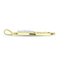 Pandantiv din Argint 925 Placat cu Aur ( 3.03 grame ) cu Piatra Lunii Curcubeu și Ametist Marocan 1.78 Carate