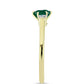 Inel din Argint 925 Placat cu Aur ( 2.51 grame ) cu Agat Verde și Topaz Alb 0.82 Carate