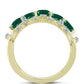 Inel din Argint 925 Placat cu Aur ( 4.15 grame ) cu Agat Verde și Topaz Alb 1.44 Carate