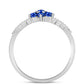 Inel din Argint 925 ( 2.37 grame ) cu Safir Albastru Australian 0.68 Carate