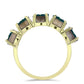 Inel din Argint 925 Placat cu Aur ( 2.23 grame ) cu Drusy Verde 4.7 Carate