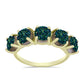 Inel din Argint 925 Placat cu Aur ( 2.23 grame ) cu Drusy Verde 4.7 Carate
