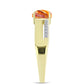 Inel din Argint 925 Placat cu Aur ( 2.86 grame ) cu Jaspul "Lion's Paw" și Topaz Alb 0.95 Carate