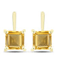 Cercei din Argint 925 Placat cu Aur ( 2.55 grame ) cu Citrin Rio Golden 2.23 Carate