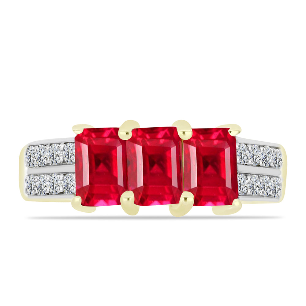 Inel din Argint 925 Placat cu Aur ( 2.6 grame ) cu Agat Roșu și Topaz Alb 1.93 Carate