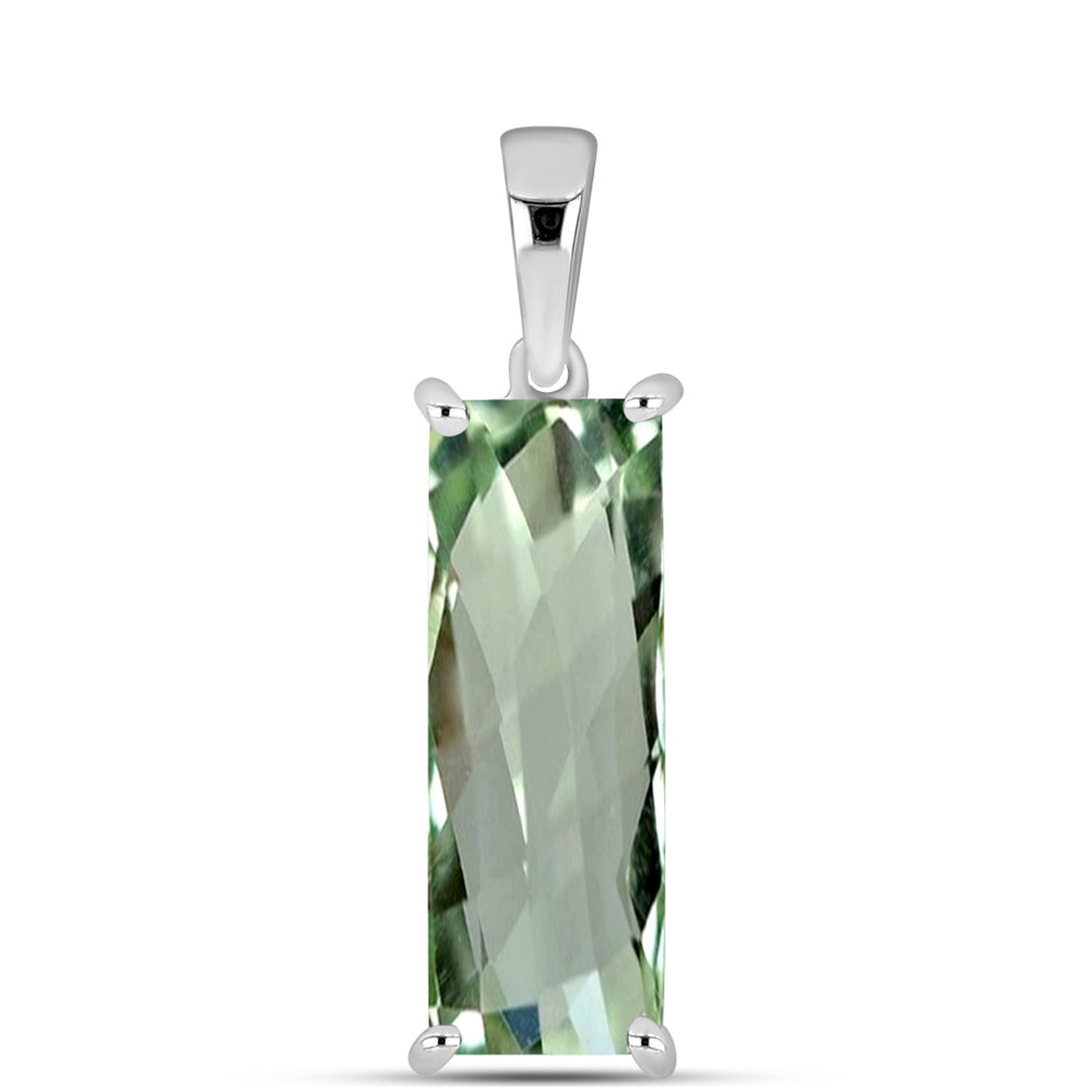 Pandantiv din Argint 925 ( 1.07 grame ) cu Ametist Verde 5.69 Carate 1 