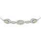 Brățară din Argint 925 ( 6.61 grame ) cu Ametist Verde și Topaz Alb 4.37 Carate