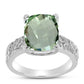 Inel din Argint 925 ( 4.35 grame ) cu Ametist Verde 5.1 Carate