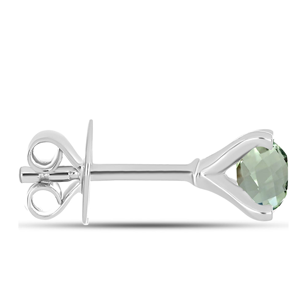 Cercei din Argint 925 ( 1.09 grame ) cu Ametist Verde 1.22 Carate 2 