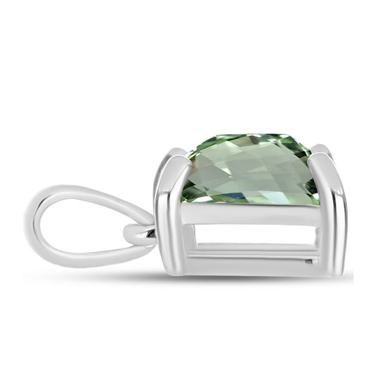 Pandantiv din Argint 925 ( 0.83 grame ) cu Ametist Verde 1.61 Carate