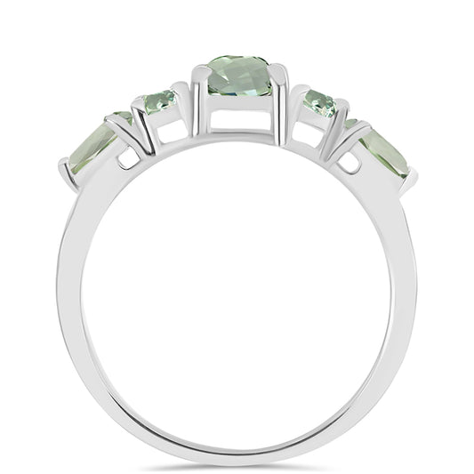 Inel din Argint 925 ( 2.31 grame ) cu Ametist Verde 1.79 Carate