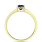 Inel din Argint 925 Placat cu Aur ( 1.92 grame ) cu Opal Etiopian Negru Lega Dembi 0.49 Carate