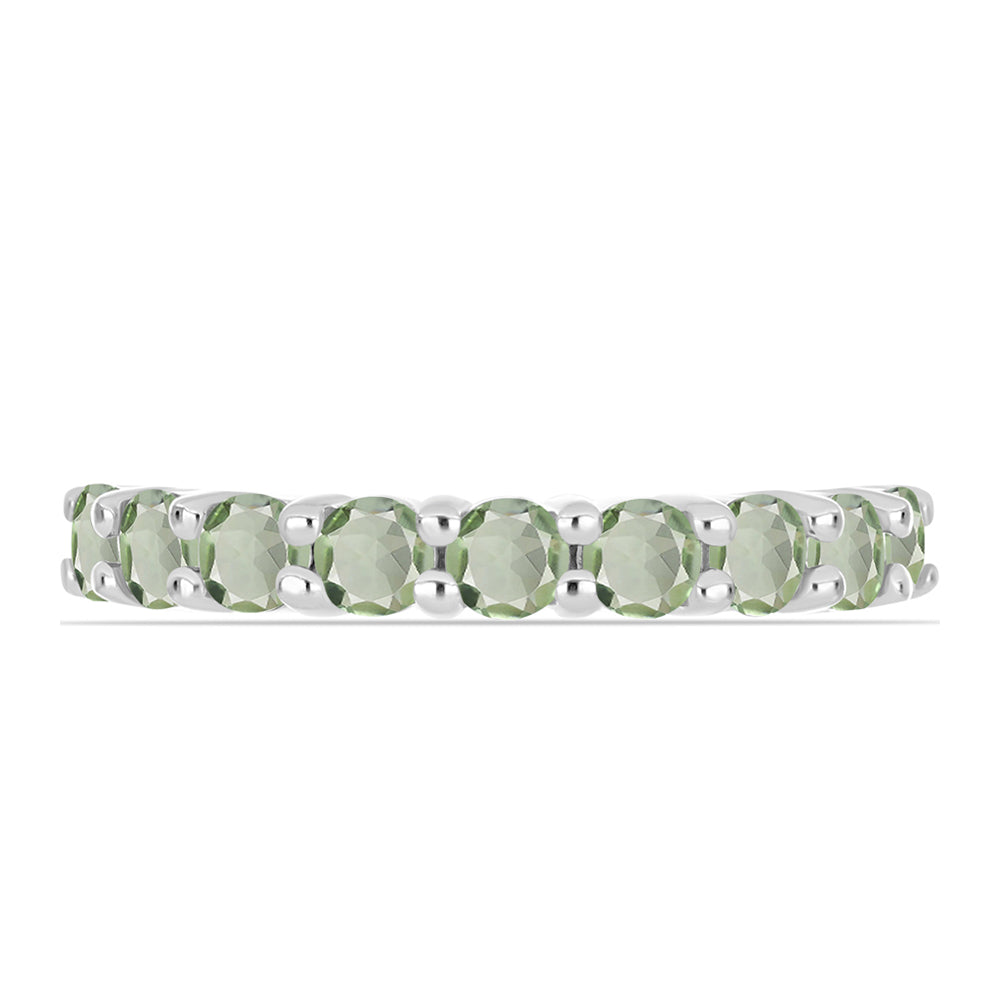 Inel din Argint 925 ( 1.98 grame ) cu Ametist Verde 0.9 Carate